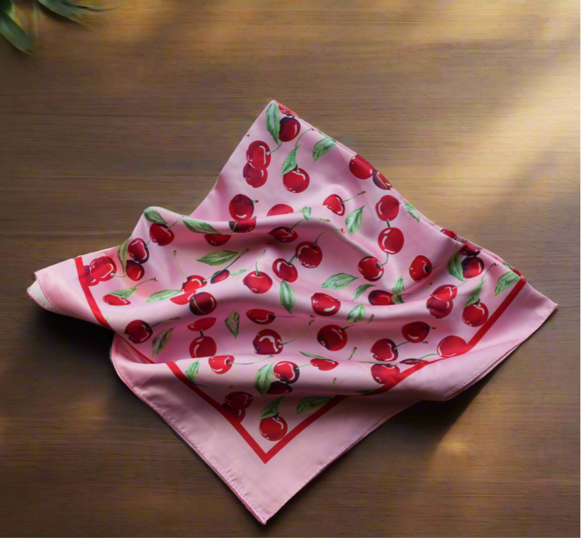 CHERRY SCARF BANDANA